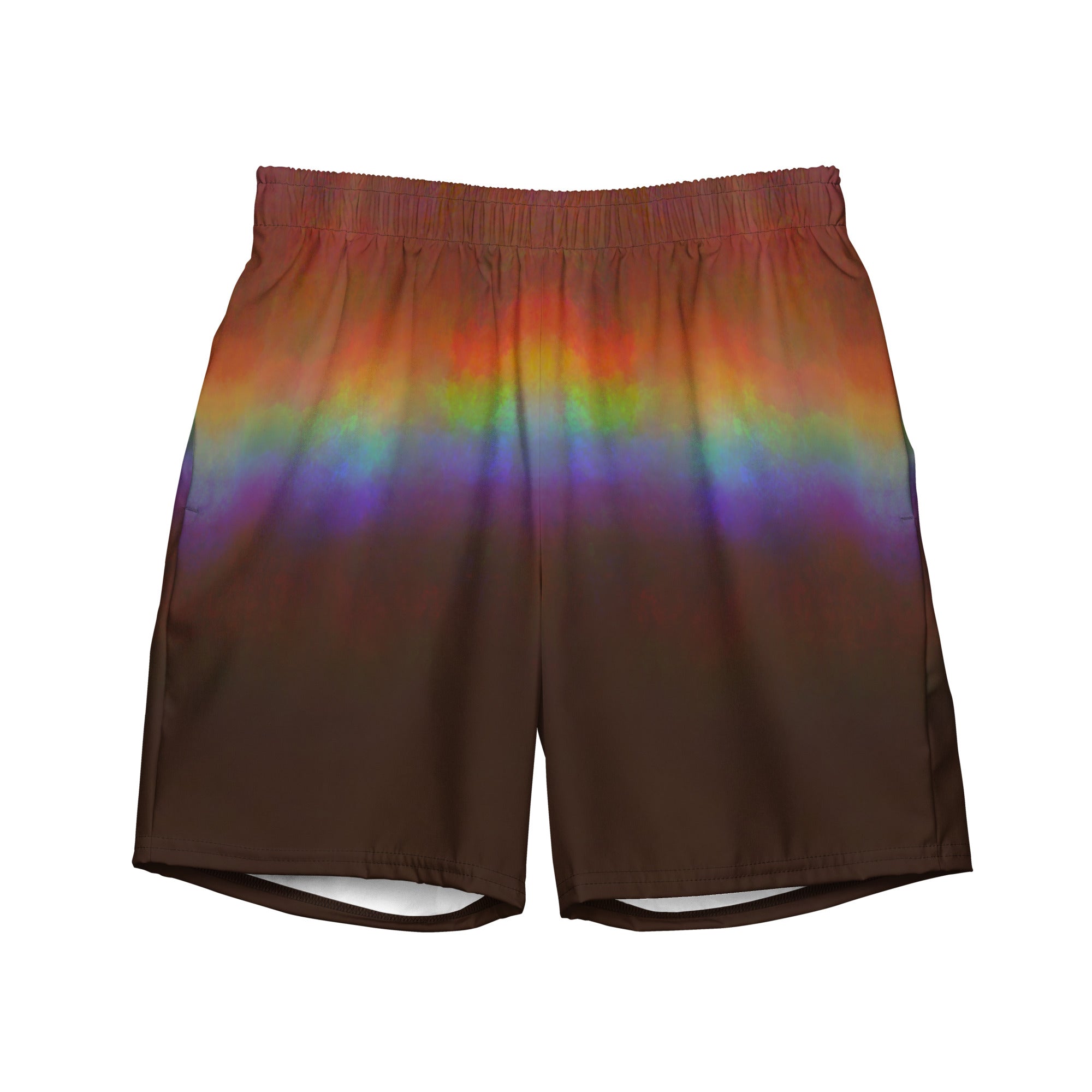 Herren Badeshorts | Aurora Ember | Recycelt - dark rainbow vibes