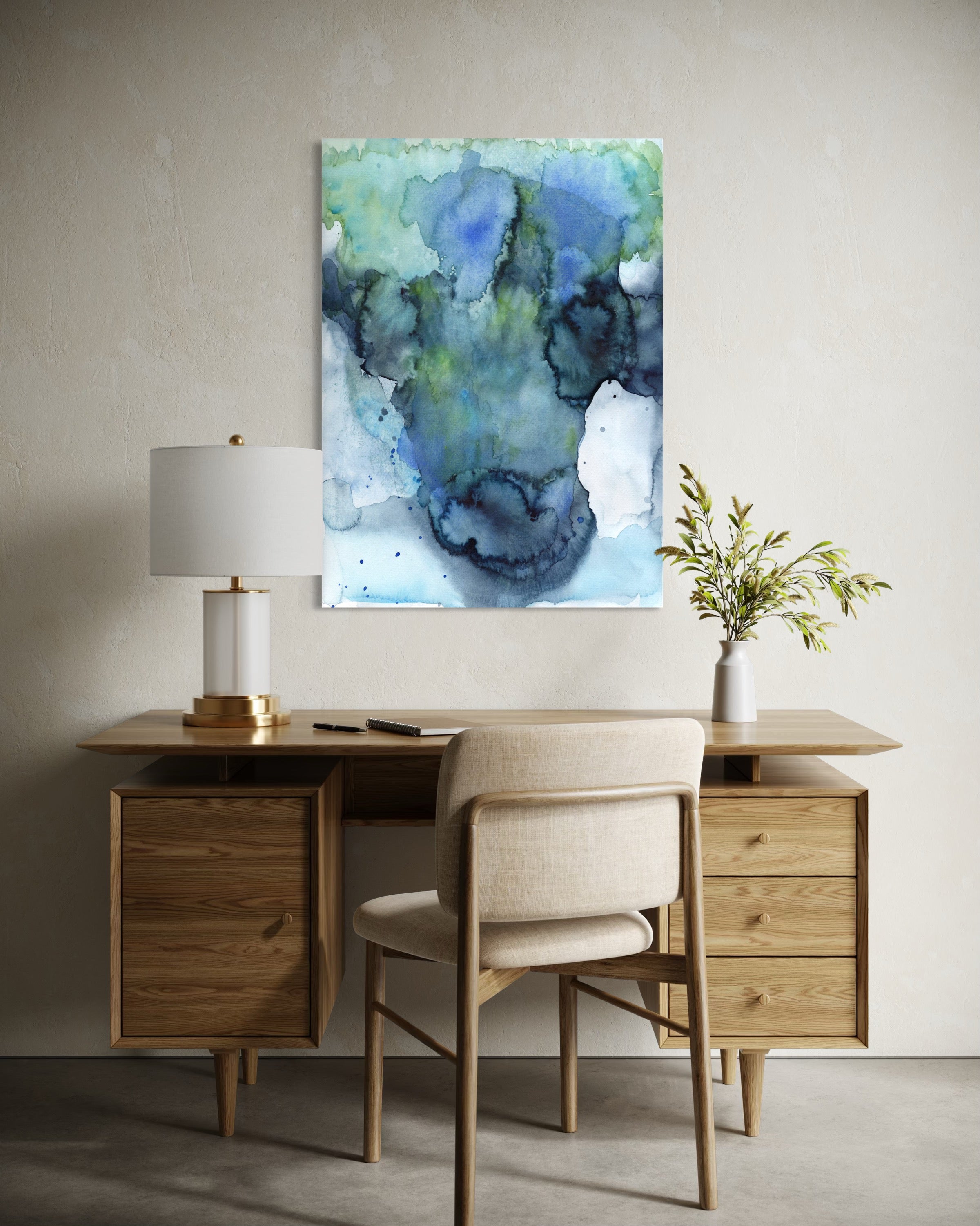 Earth Aquarell | Leinwandbild | Christine Wagner