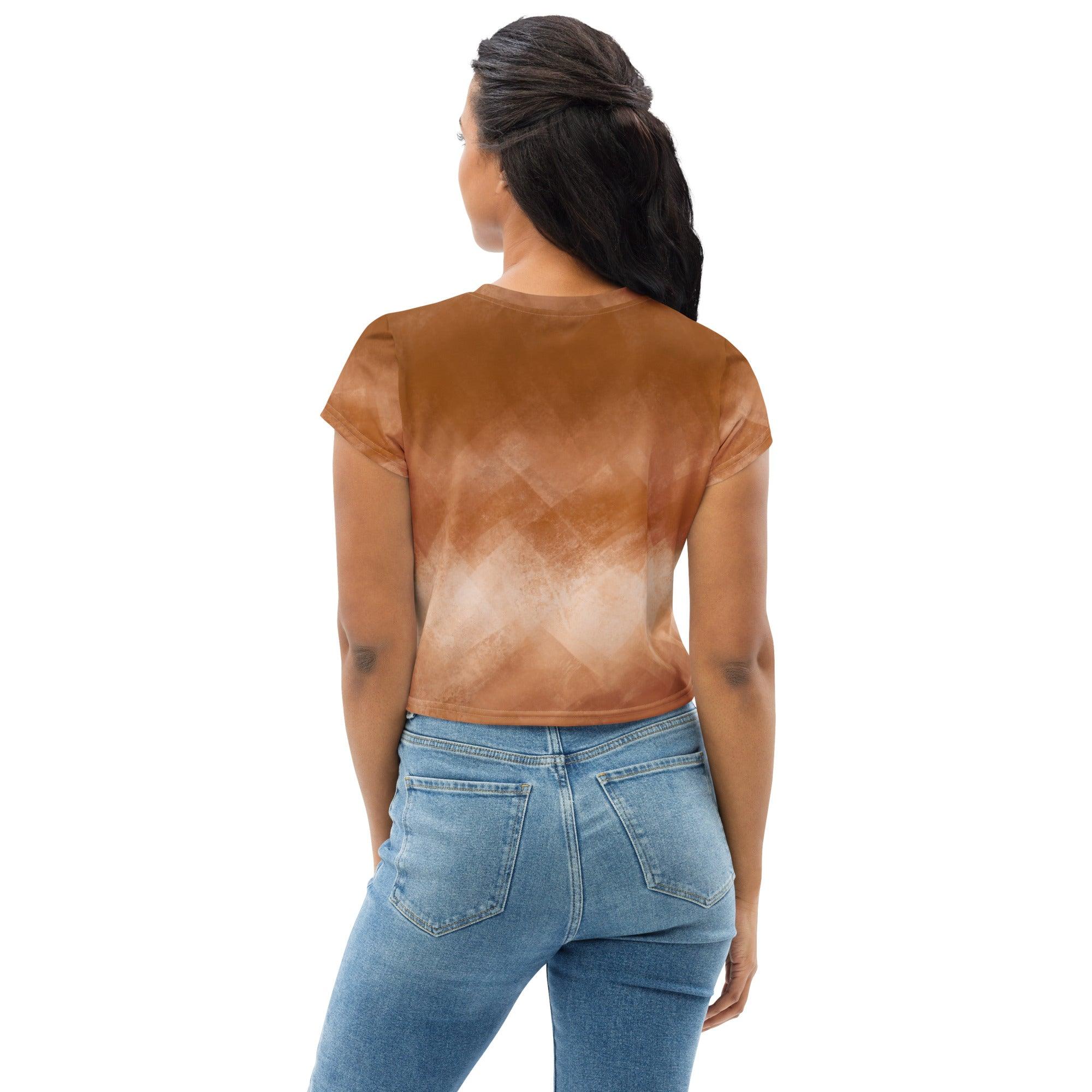 T-Shirt Crop Top | Chai Latte | Christine Wagner - Christine Wagner