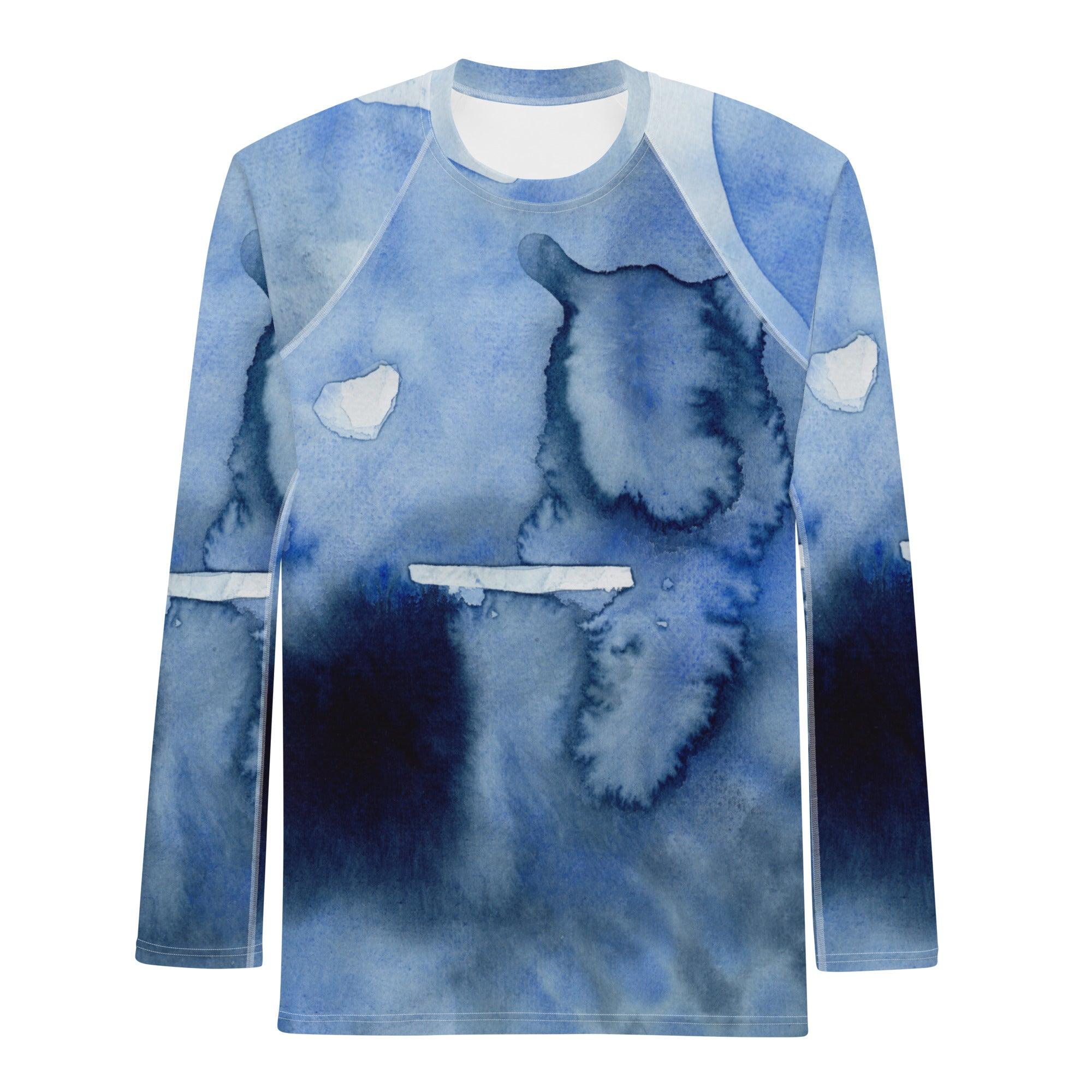 Herren UV Shirt Langarm | Deeper into the Blue - Christine Wagner