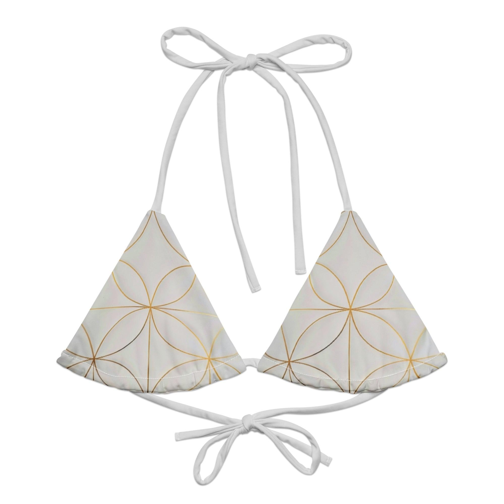 Triangel-Bikini Oberteil | Golden Matrix - Recycelt - Christine Wagner
