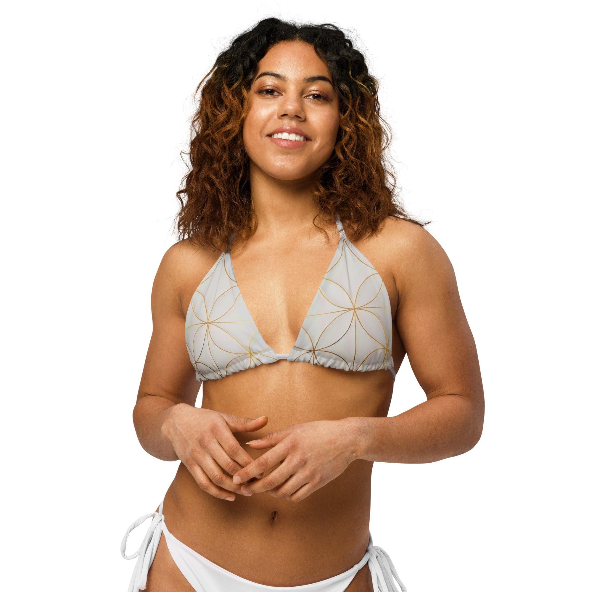 Triangel-Bikini Oberteil | Golden Matrix - Recycelt - Christine Wagner