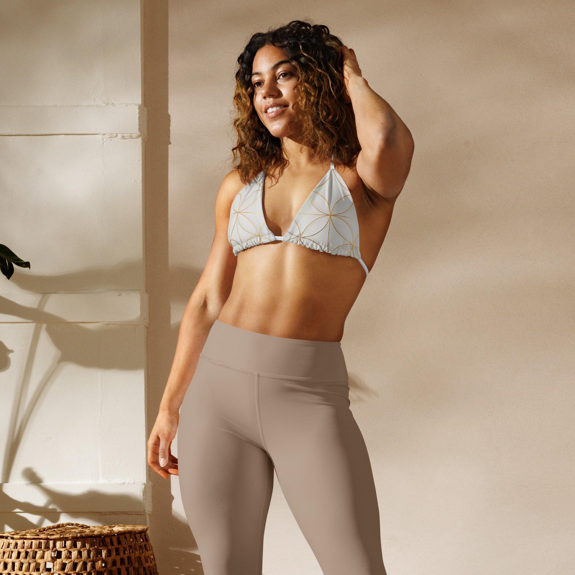 Triangel-Bikini Oberteil | Golden Matrix - Recycelt - Christine Wagner