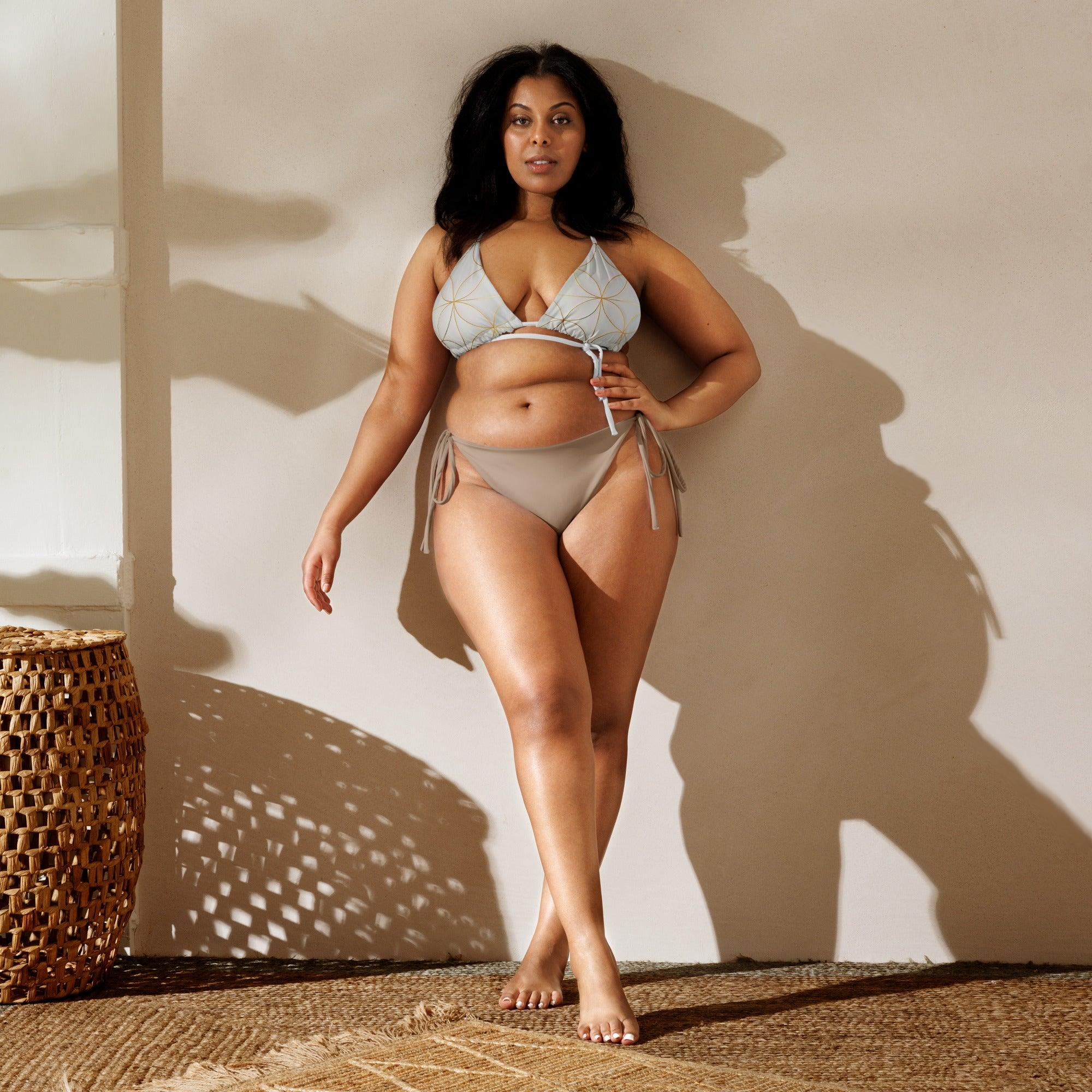 Triangel-Bikini Oberteil | Golden Matrix - Recycelt - Christine Wagner