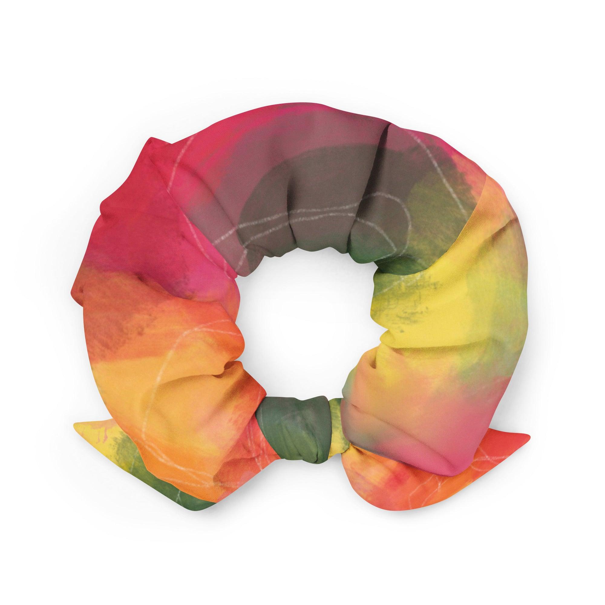 Haargummi - Scrunchie | Frühlingsrausch | Recycelt | Christine Wagner - Christine Wagner