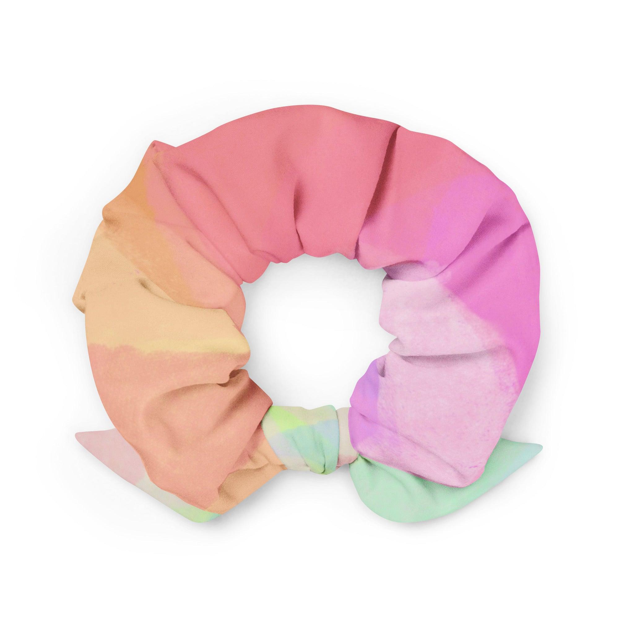 Haargummi - Scrunchie | Electric Rainbow | Recycelt | Christine Wagner - Christine Wagner