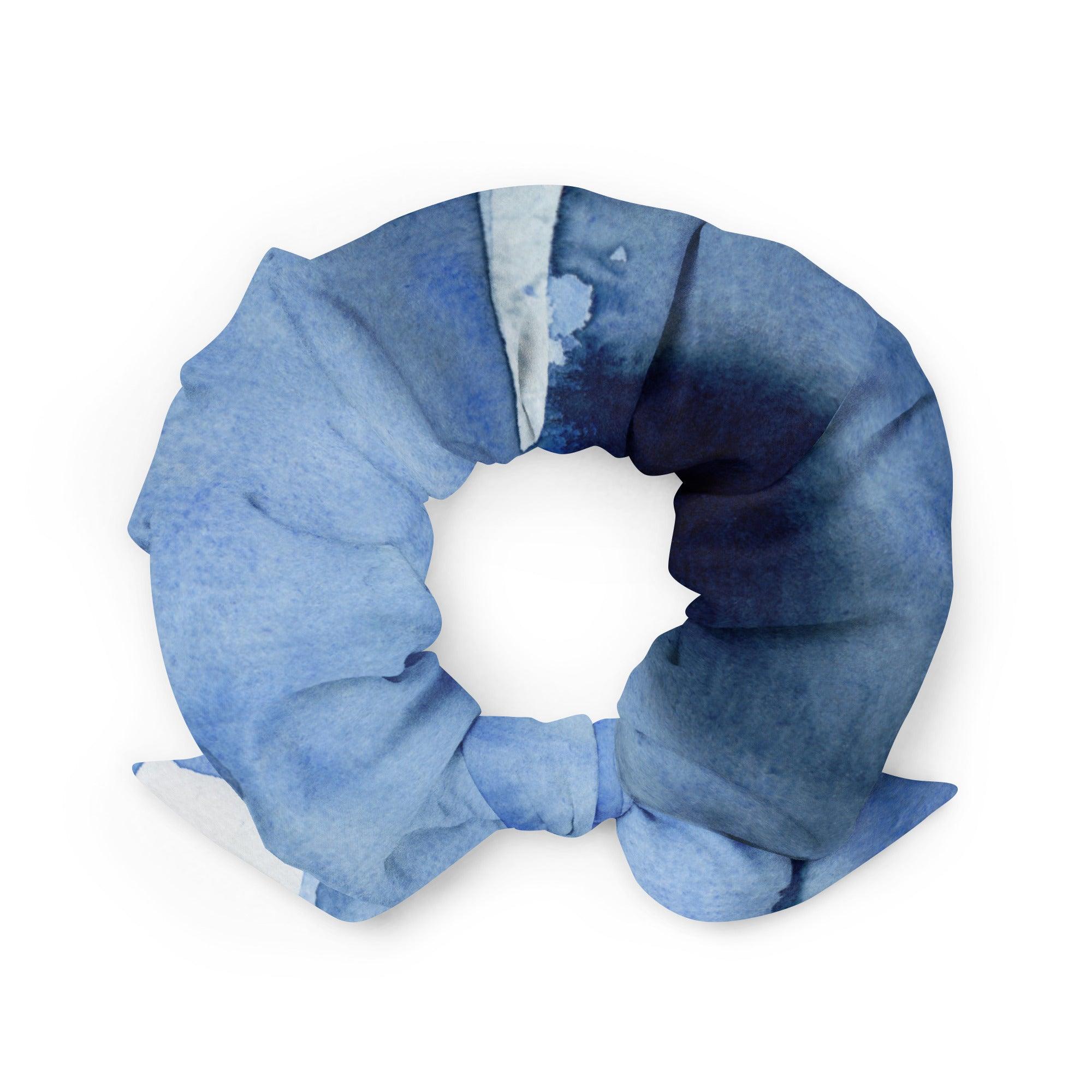 Haargummi - Scrunchie | Deeper into the Blue | Recycelt | Christine Wagner - Christine Wagner