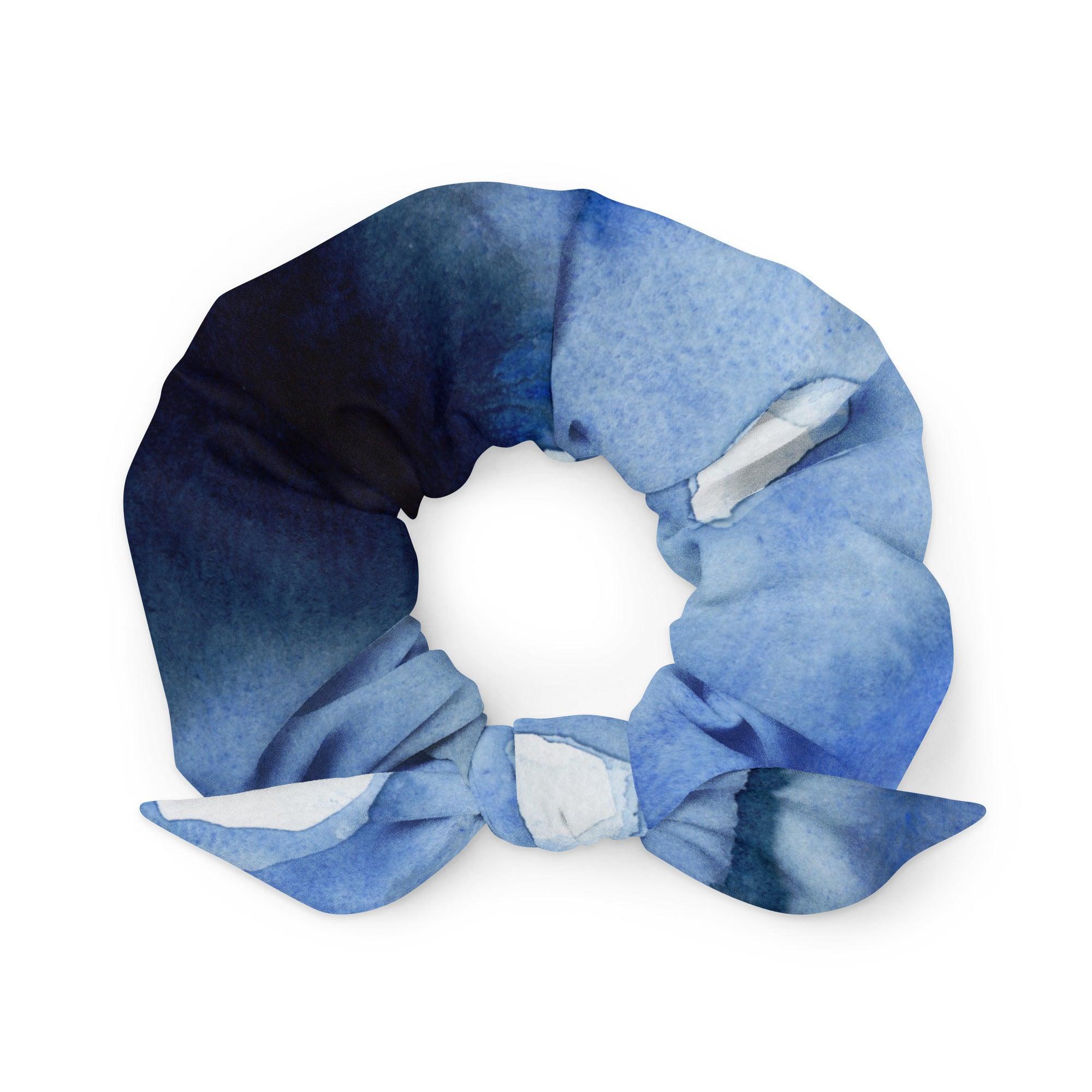 Haargummi - Scrunchie | Deeper into the Blue | Recycelt | Christine Wagner - Christine Wagner