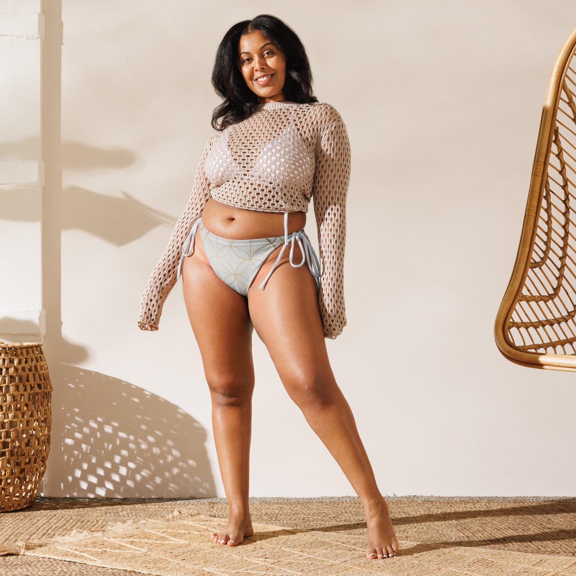 Brazilian-Bikinihose | Golden Matrix - Recycelt - Christine Wagner