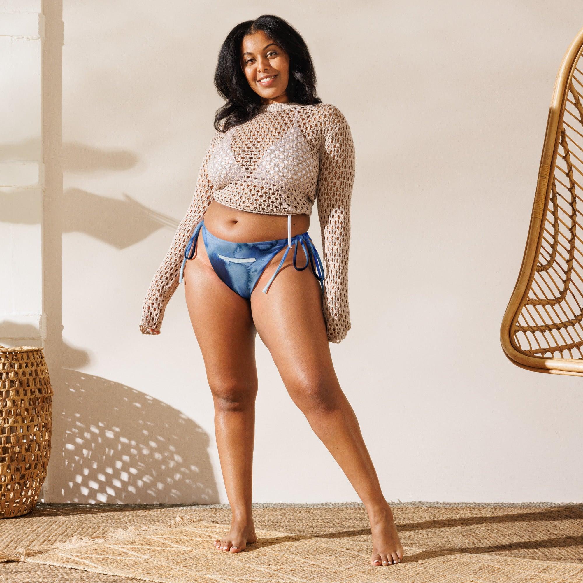 Brazilian-Bikinihose | Deeper into the Blue - Recycelt - Christine Wagner