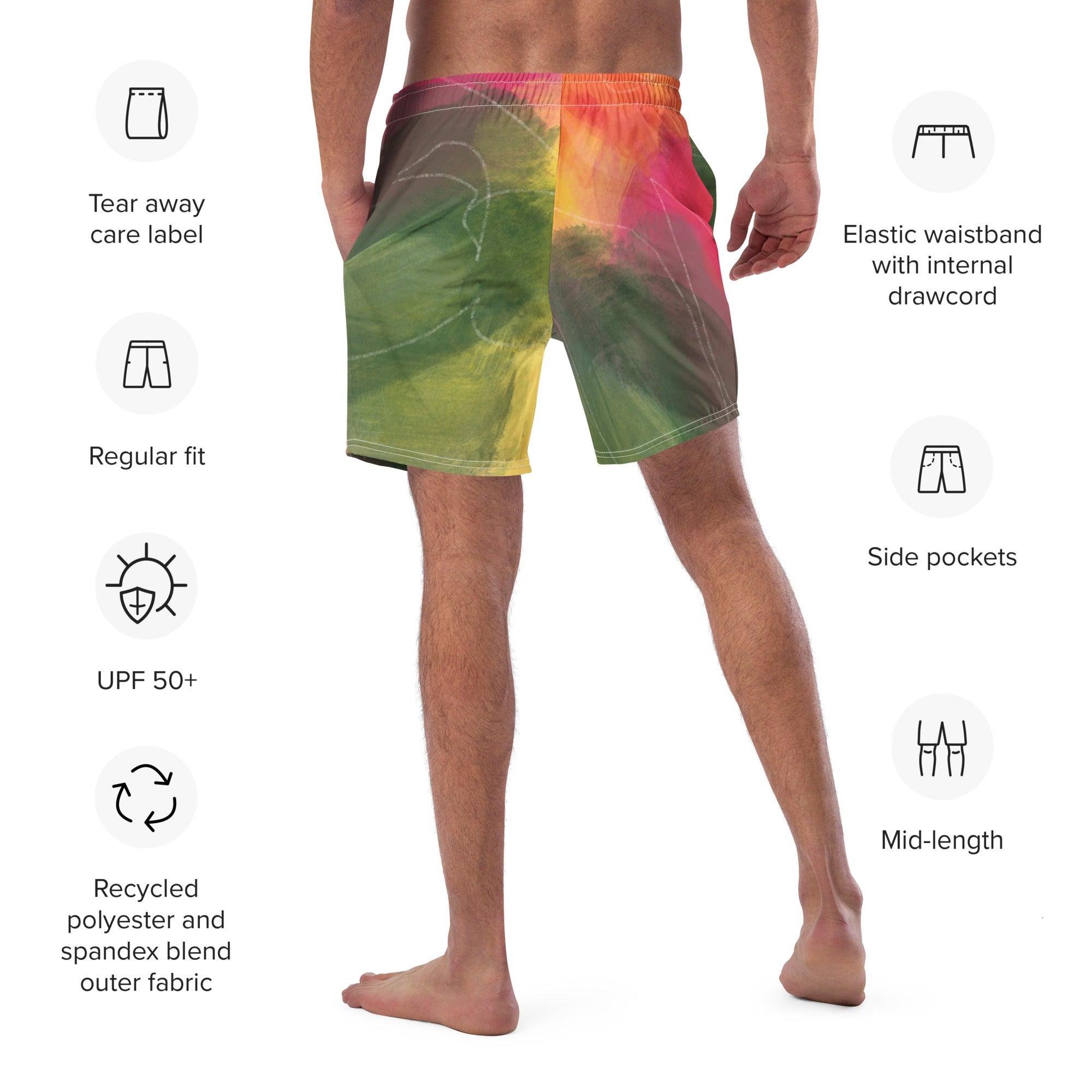 Herren Badeshorts | Frühlingsrausch | Recycelt - Christine Wagner