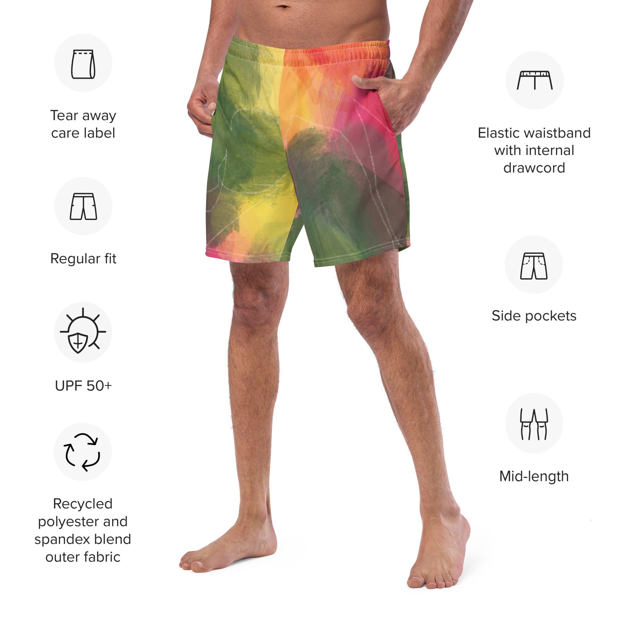 Herren Badeshorts | Frühlingsrausch | Recycelt - Christine Wagner