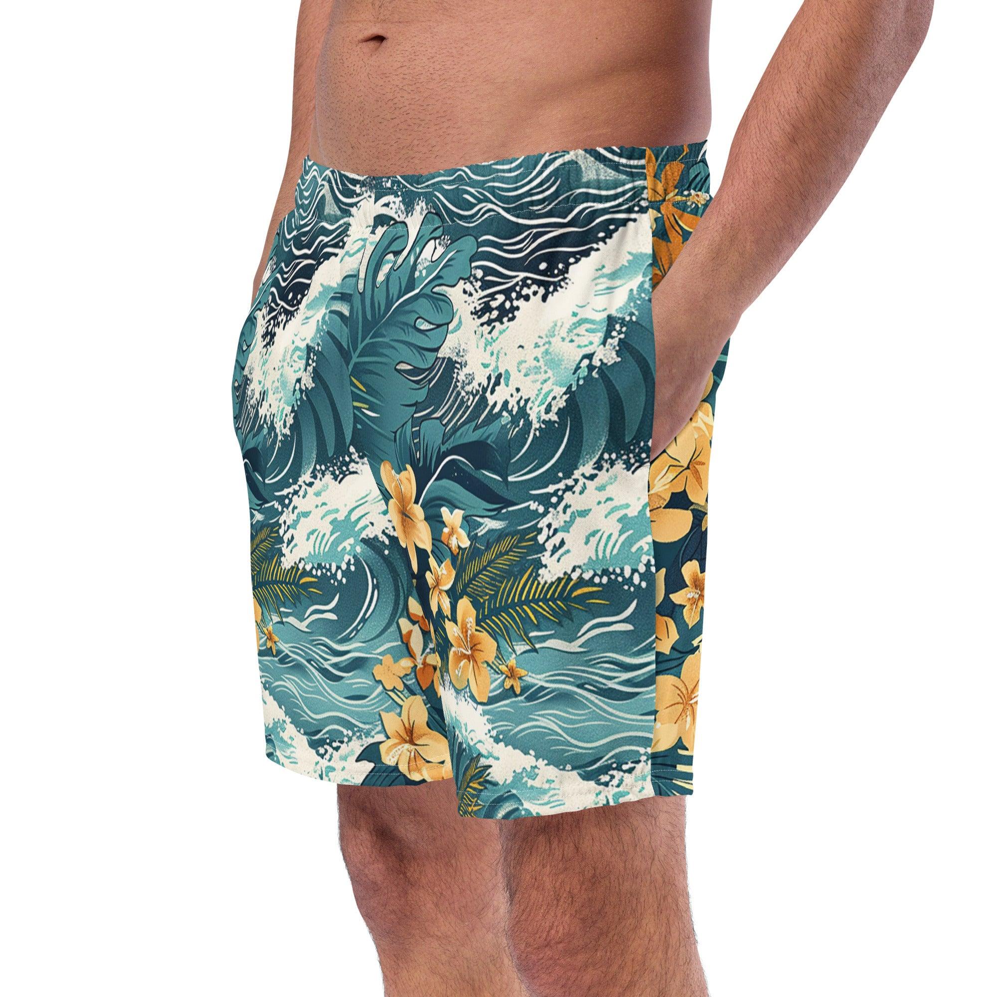 Herren Badeshorts | Island Vibes| Recycelt - Christine Wagner