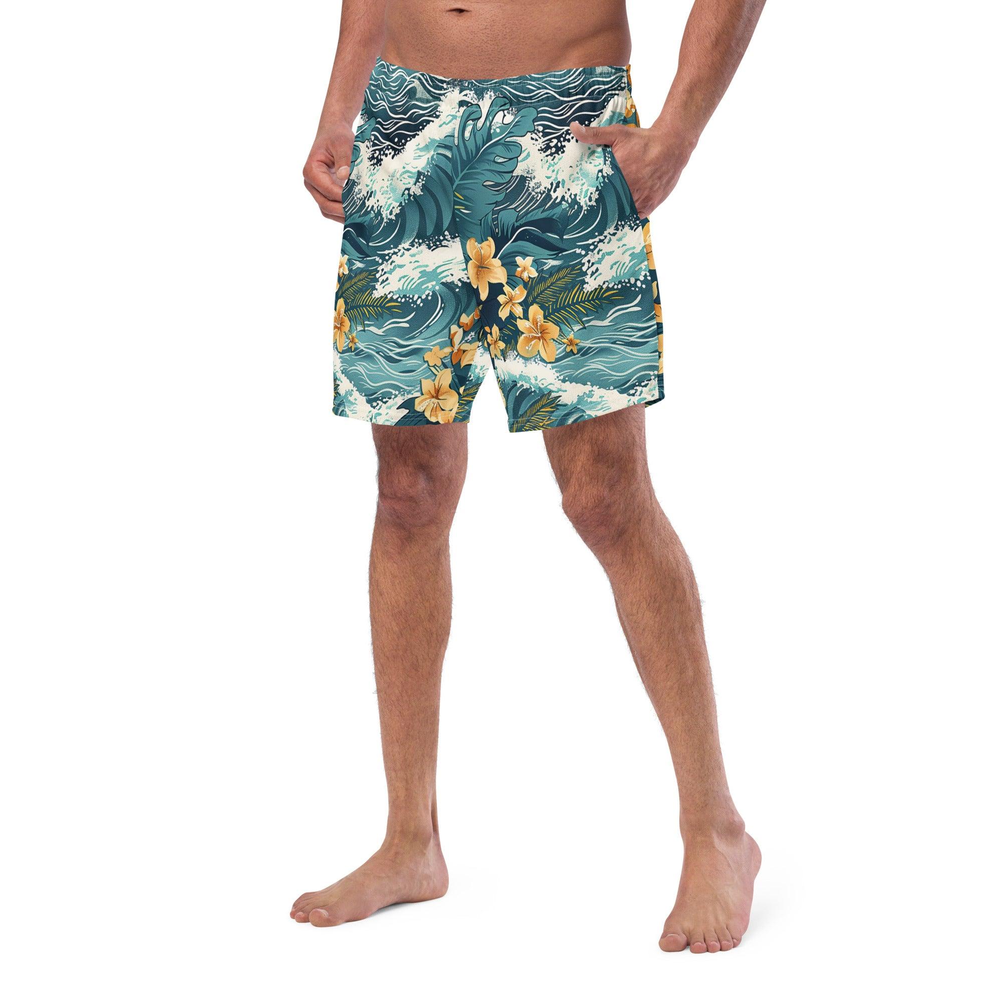 Herren Badeshorts | Island Vibes| Recycelt - Christine Wagner