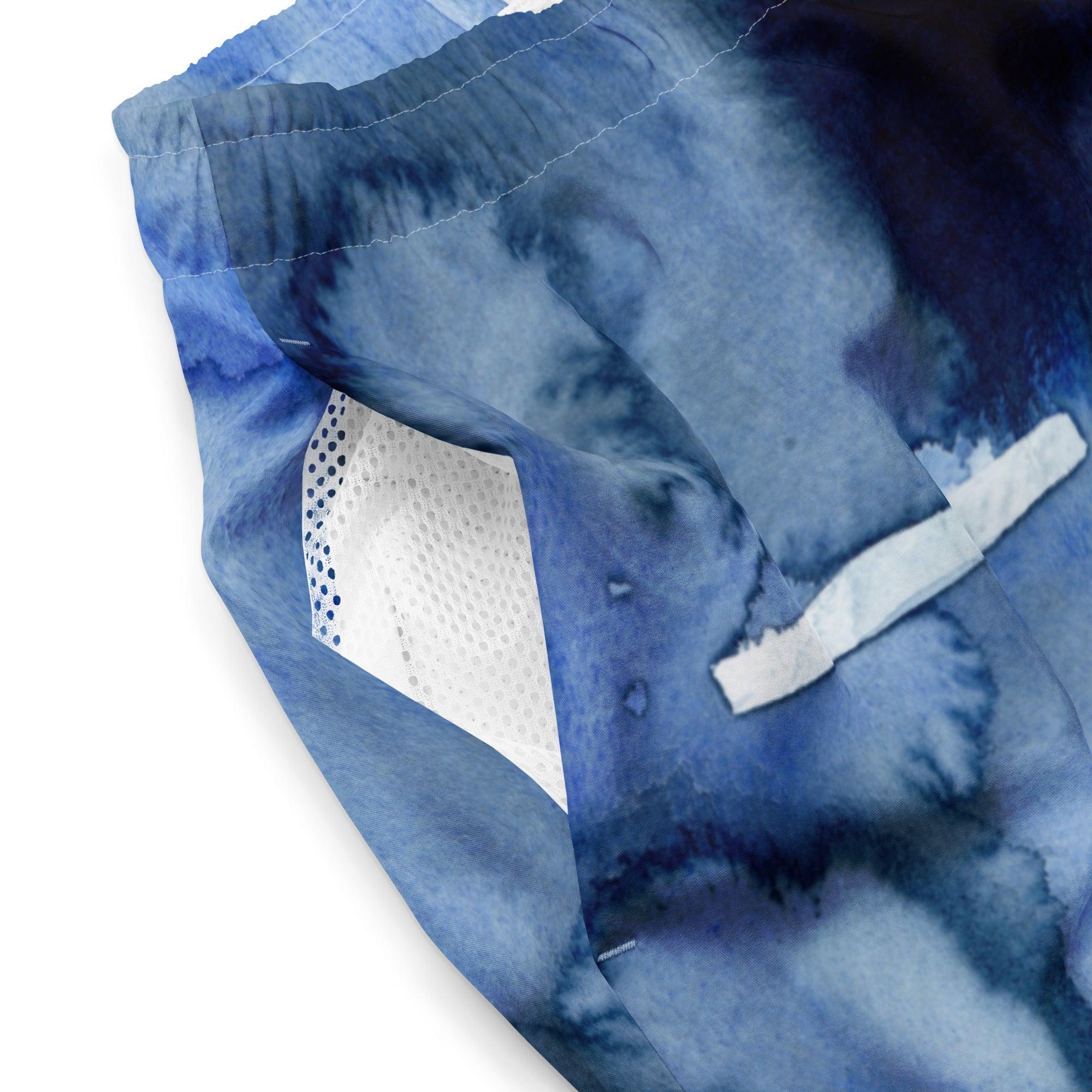 Herren Badeshorts | Deeper into the Blue| Recycelt - Christine Wagner