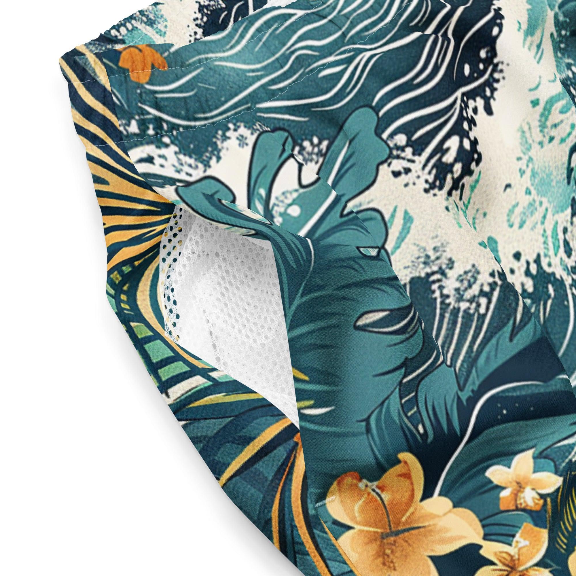 Herren Badeshorts | Island Vibes| Recycelt - Christine Wagner