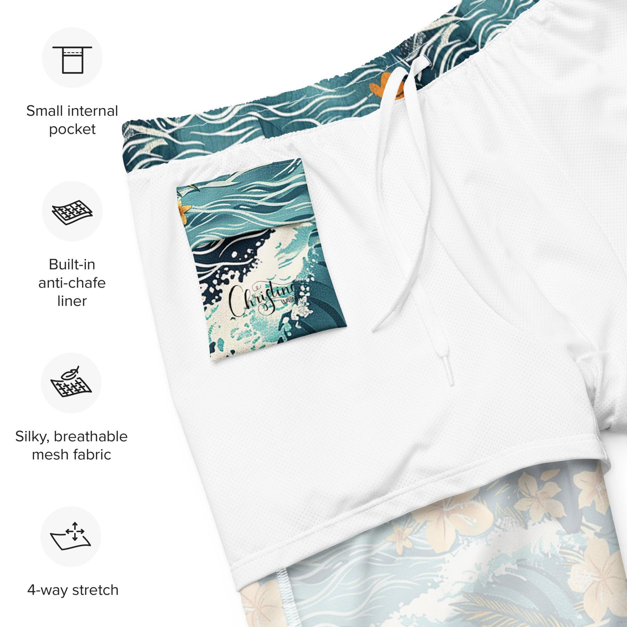 Herren Badeshorts | Island Vibes| Recycelt - Christine Wagner