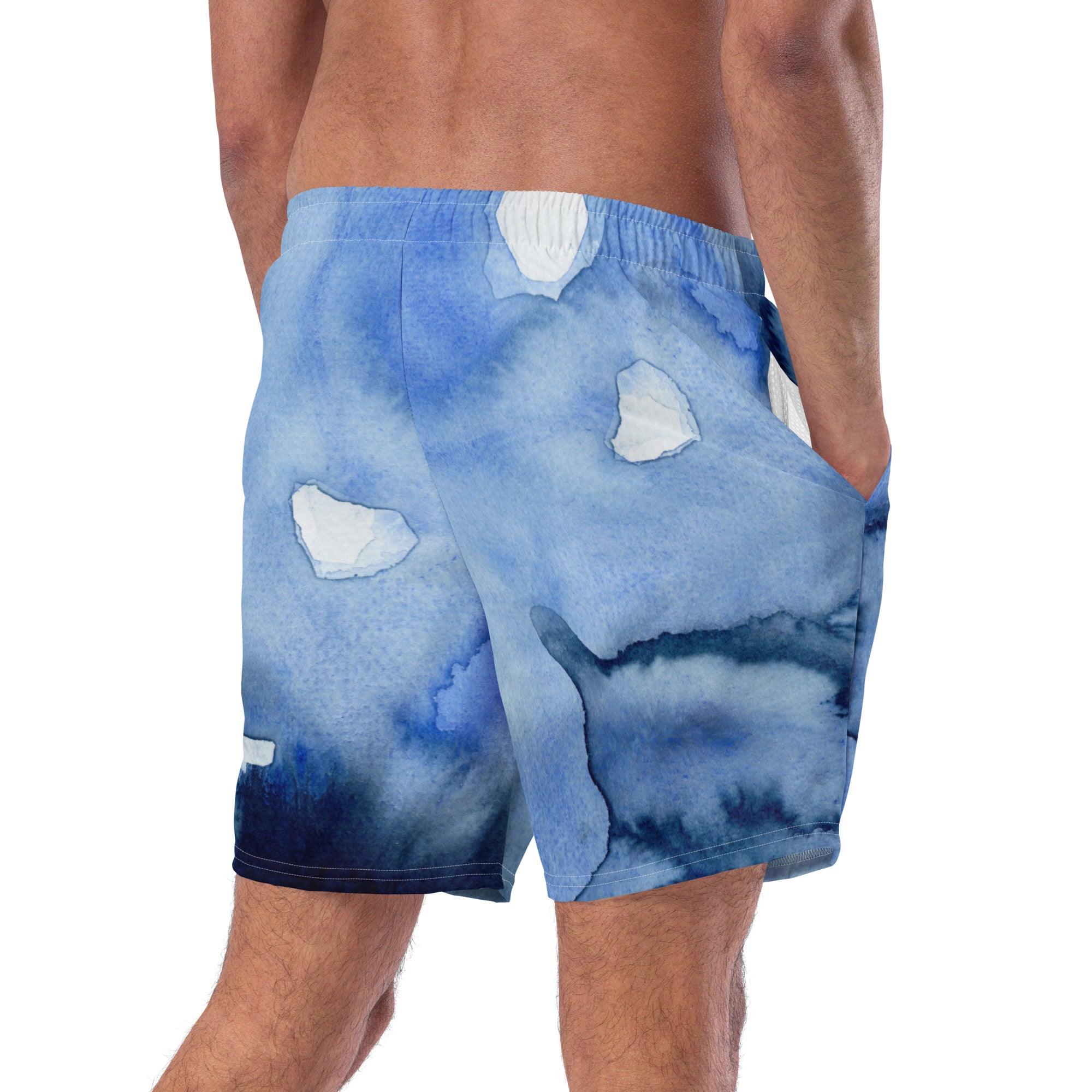 Herren Badeshorts | Deeper into the Blue| Recycelt - Christine Wagner