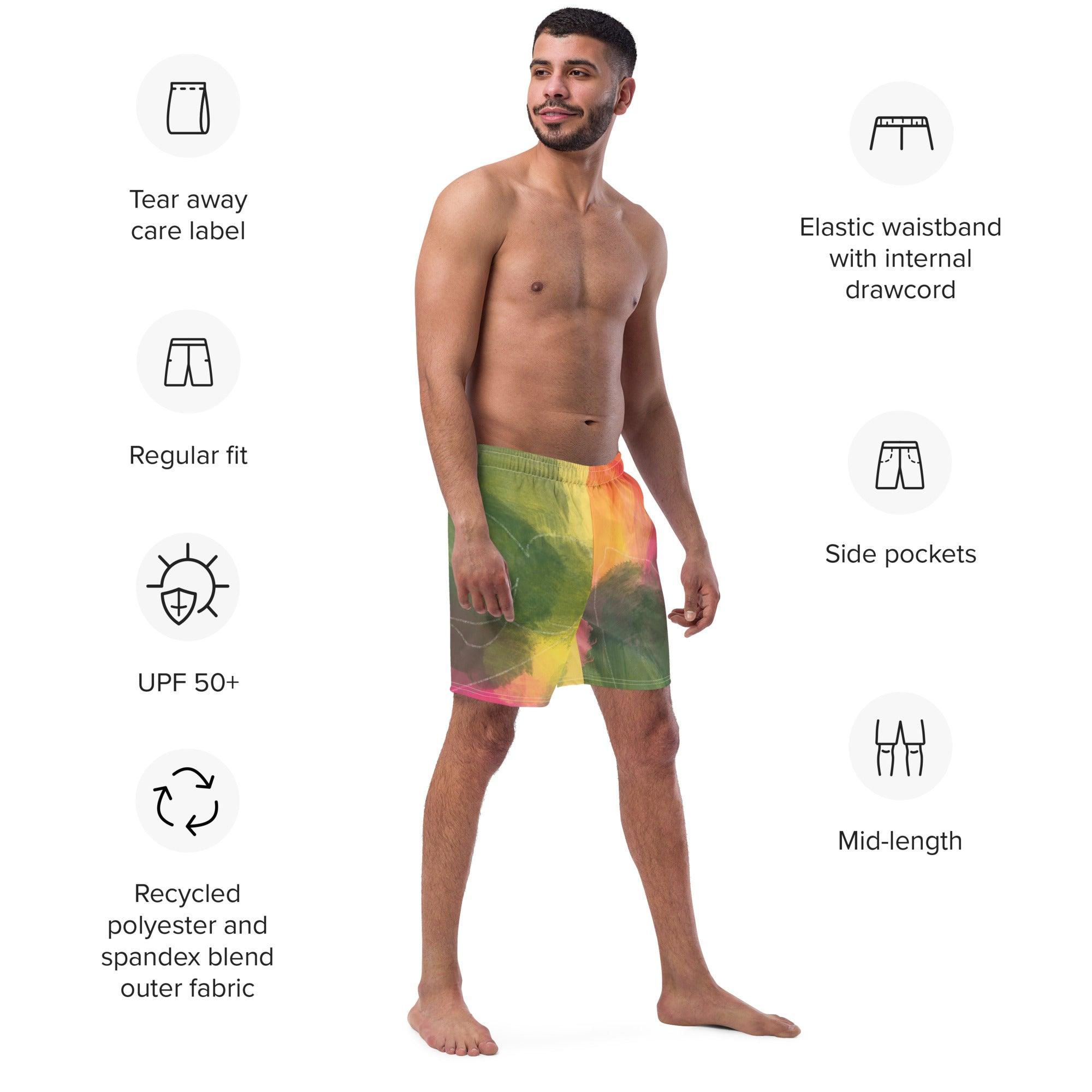 Herren Badeshorts | Frühlingsrausch | Recycelt - Christine Wagner