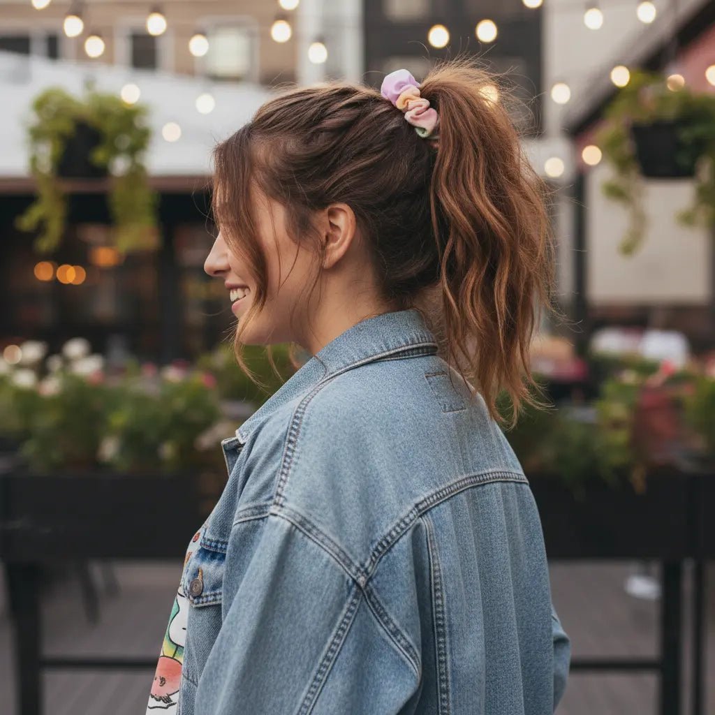 Haargummi - Scrunchie | Electric Rainbow | Recycelt | Christine Wagner - Haargummi - Christine Wagner Studio