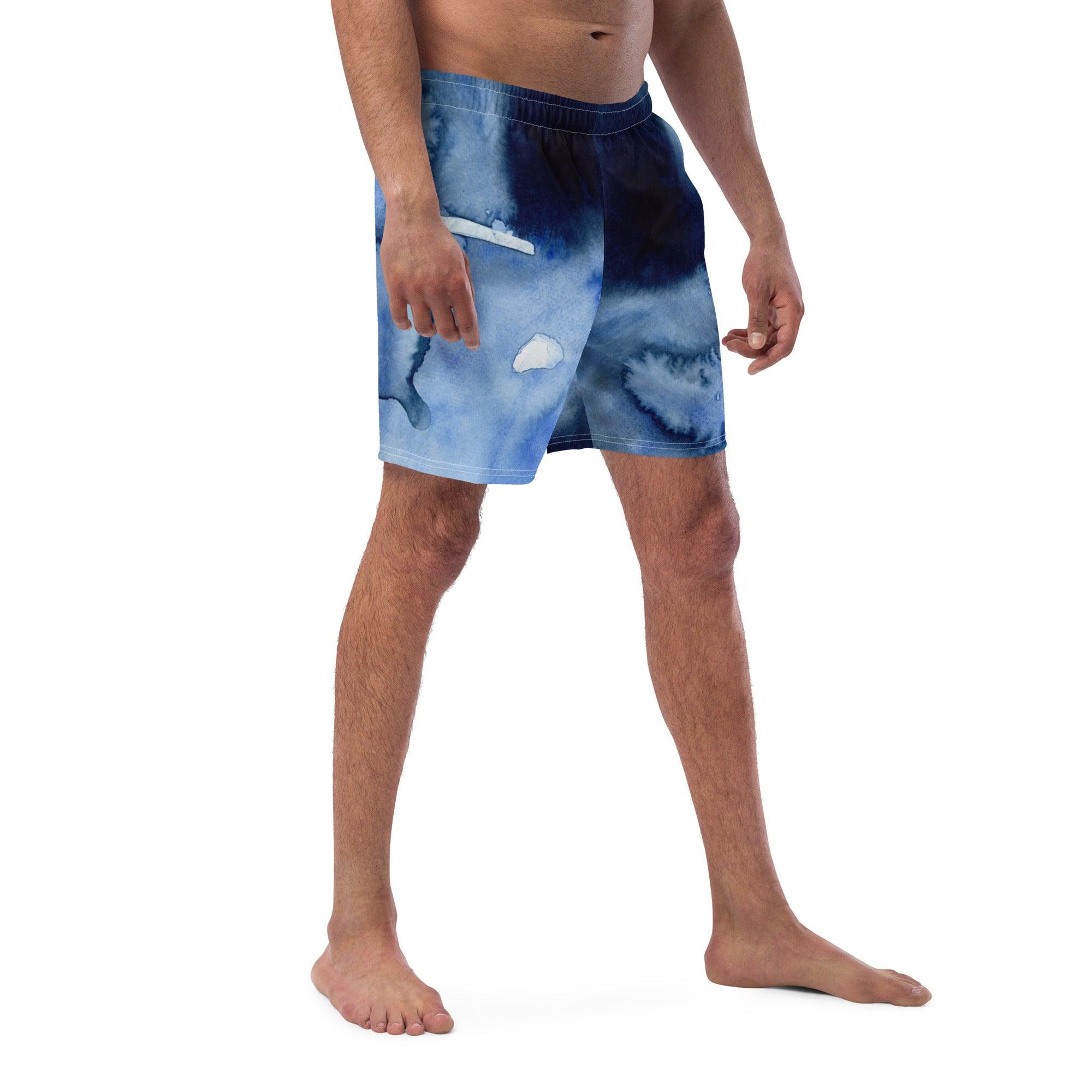 Herren Badeshorts | Deeper into the Blue| Recycelt - Badeshorts - Christine Wagner Studio