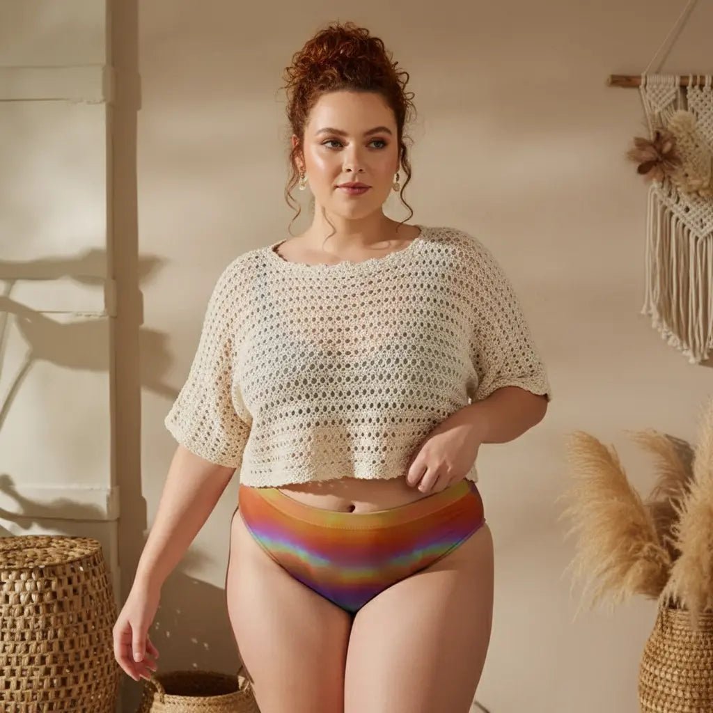 High - Waist Bikinihose | Aurora Sand – Recycelt | Christine Wagner - Bikini - Christine Wagner Studio