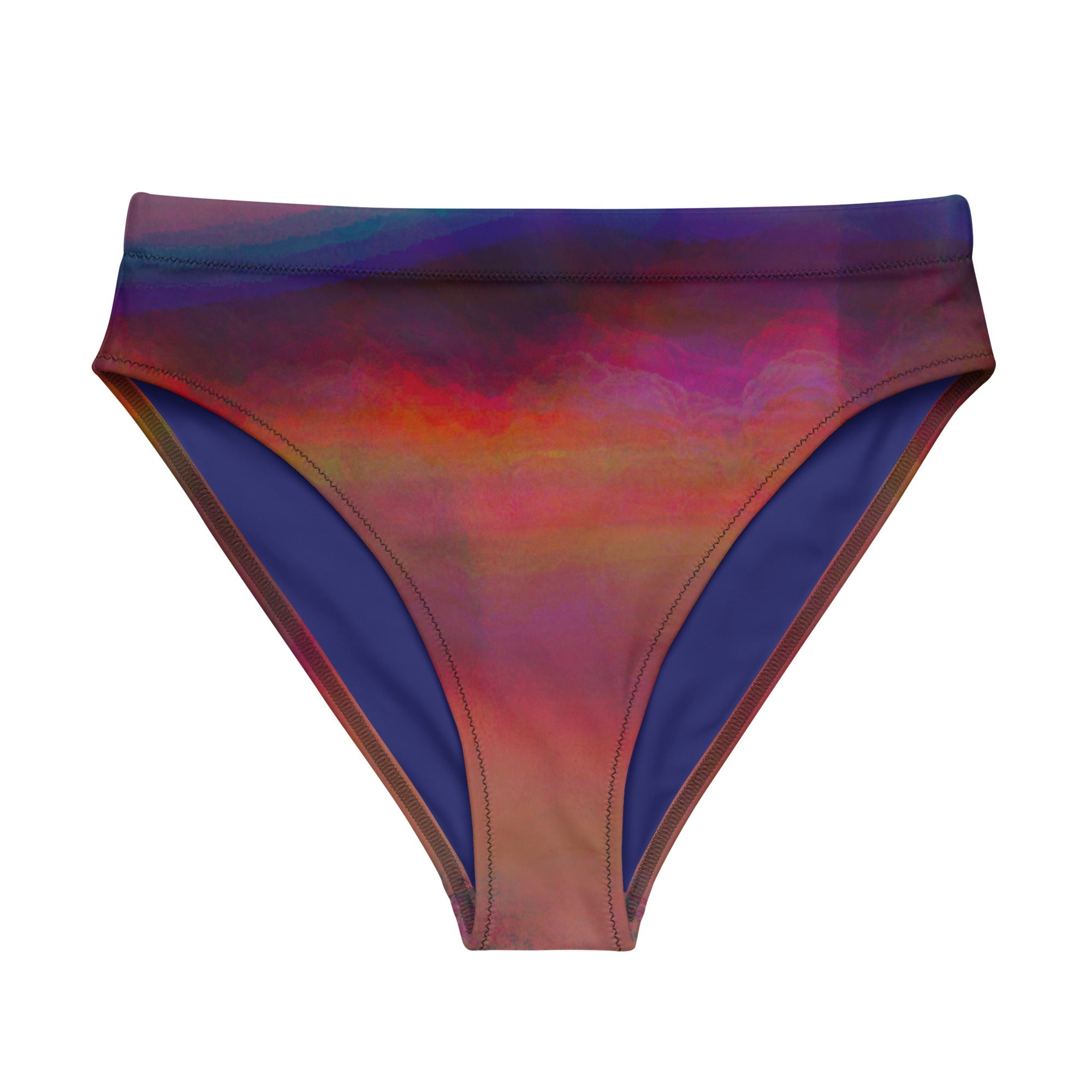 High - Waist Bikinihose | Aurora Twilight – Recycelt | Christine Wagner - Bikini - Christine Wagner Studio