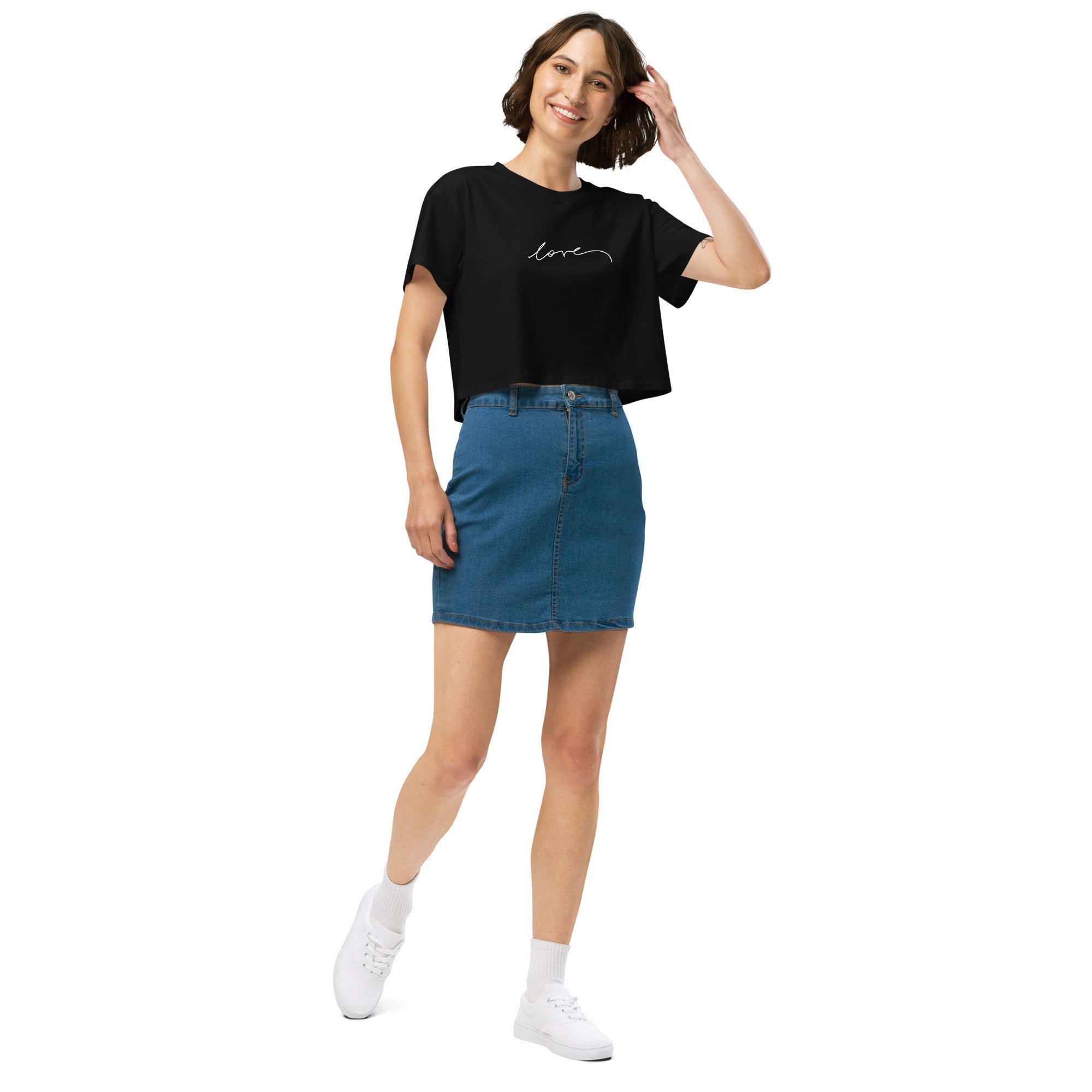 Love - Crop Tee | Essential Neutrals | Christine Wagner - Christine Wagner Studio