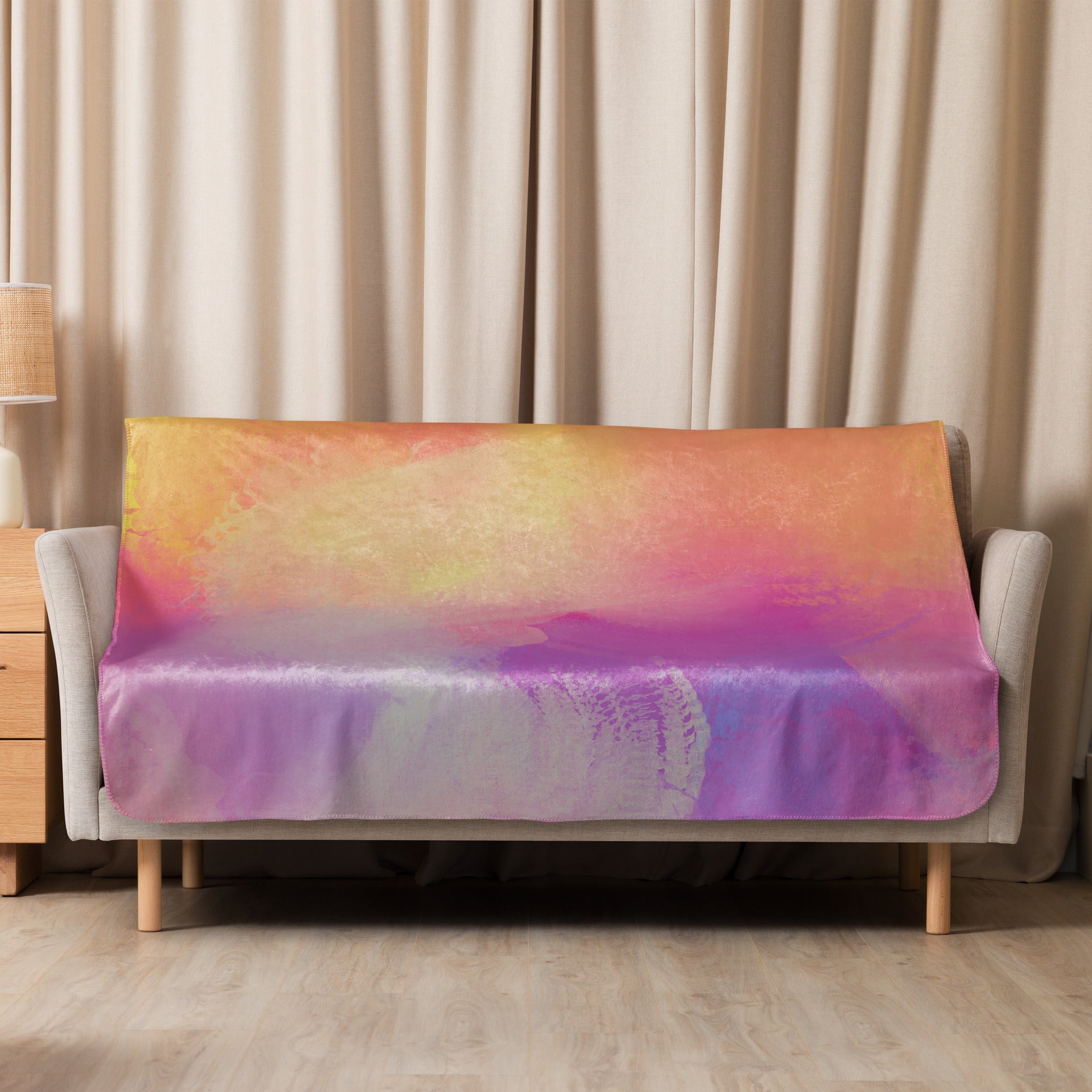 Sherpa Decke mit Kuschelfell | Fabulous | Christine Wagner - Decke - Christine Wagner Studio