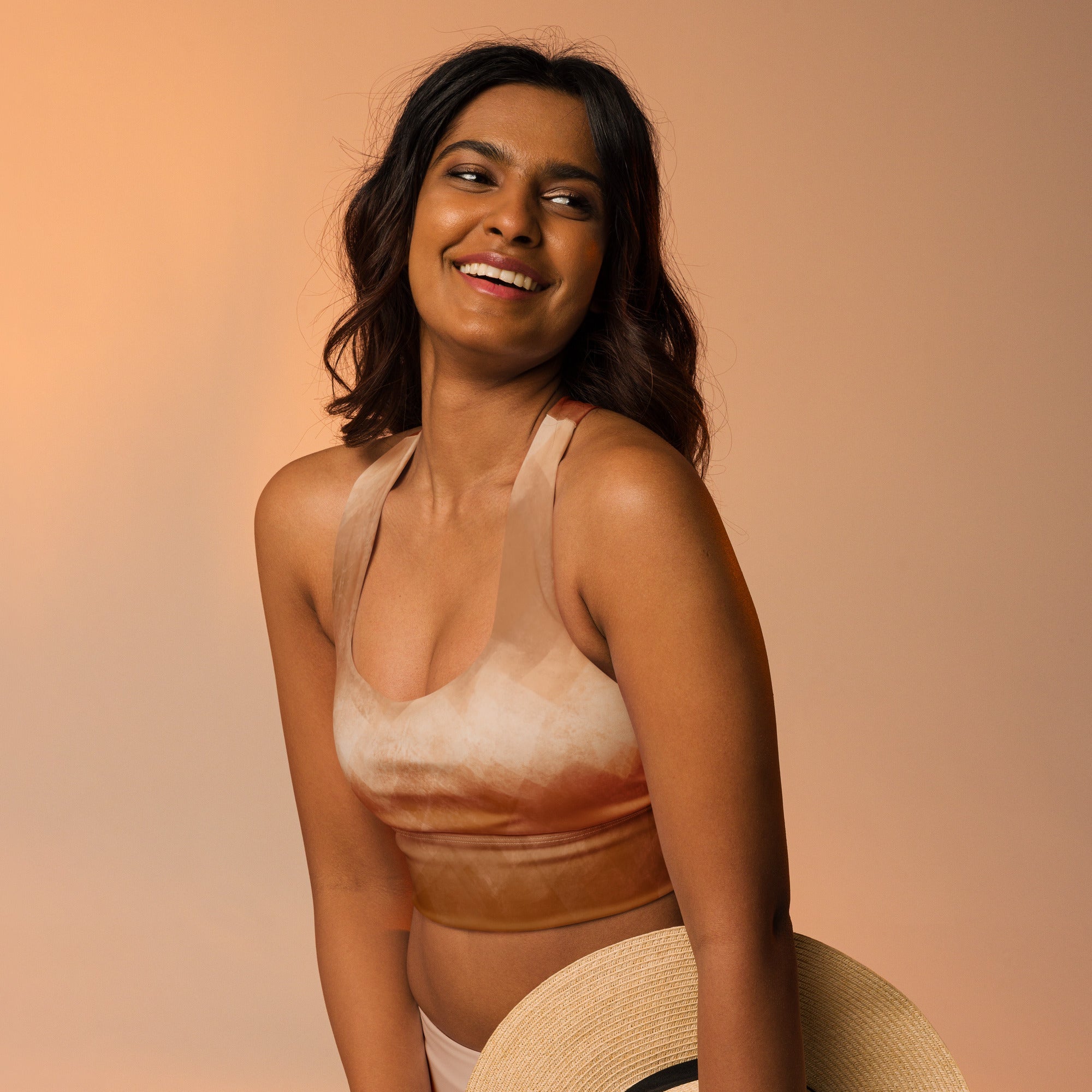 Sport - BH Longline | Chai Latte | Recycelt | Christine Wagner - Active Wear - Christine Wagner Studio