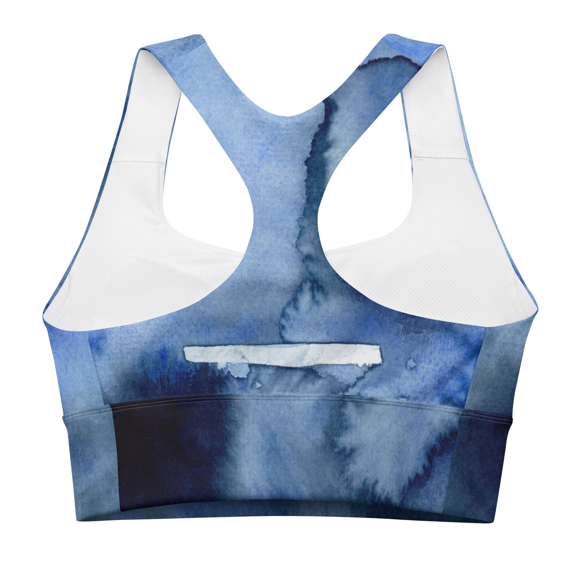 Sport - BH Longline | Deeper Into the Blue | Recycelt - Active Wear - Christine Wagner Studio