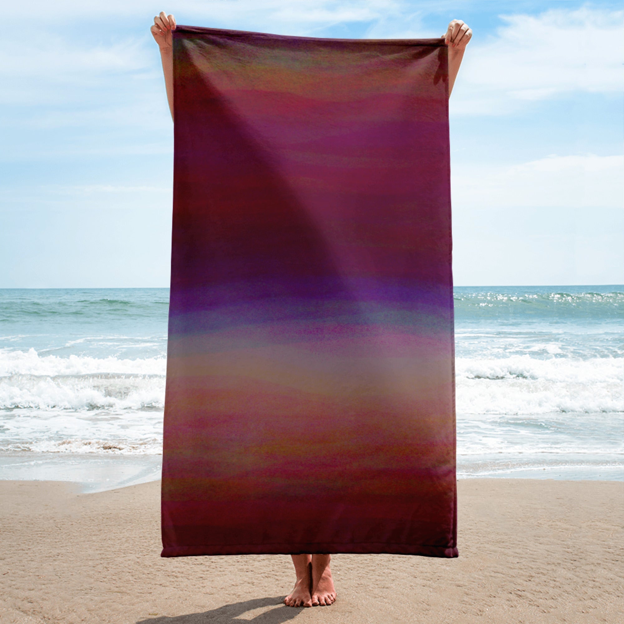 Strandhandtuch | Aurora Night | Christine Wagner - Accessoires - Christine Wagner Studio