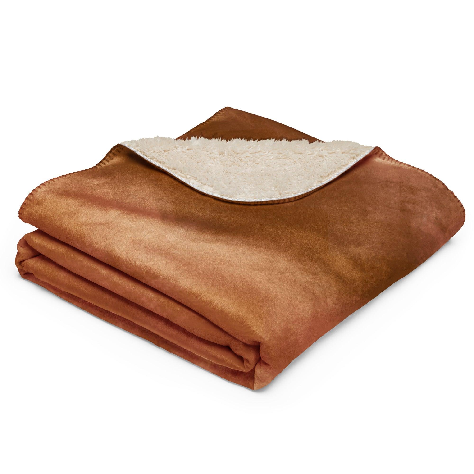 Sherpa Decke mit Kuschelfell | Chai Latte | Christine Wagner - Christine Wagner