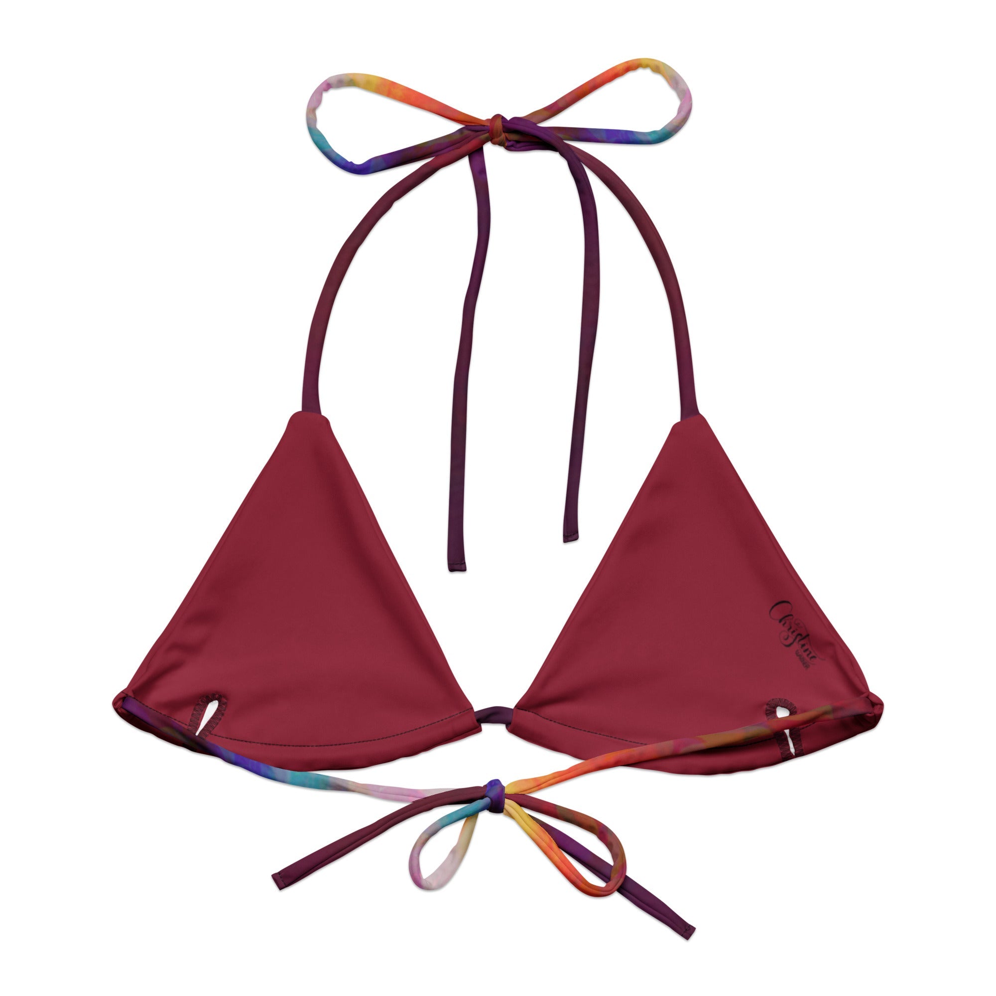 Triangel - Bikini Oberteil | Aurora Bloom – Recycelt | Christine Wagner - Bikini - Christine Wagner Studio