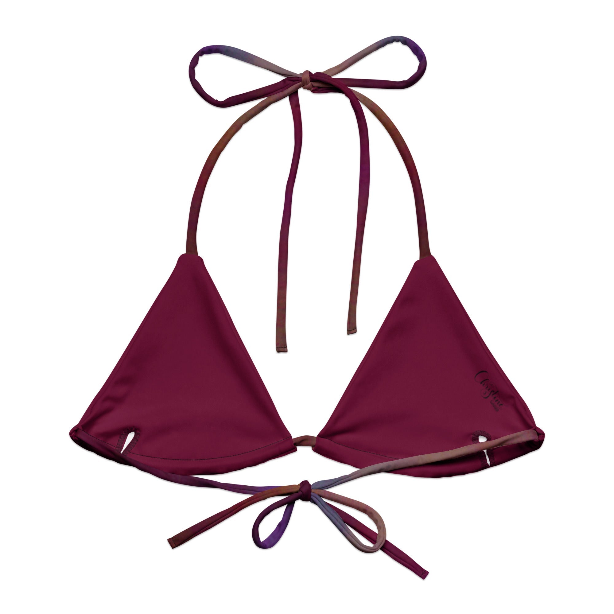 Triangel - Bikini Oberteil | Aurora Night – Recycelt | Christine Wagner - Bikini - Christine Wagner Studio