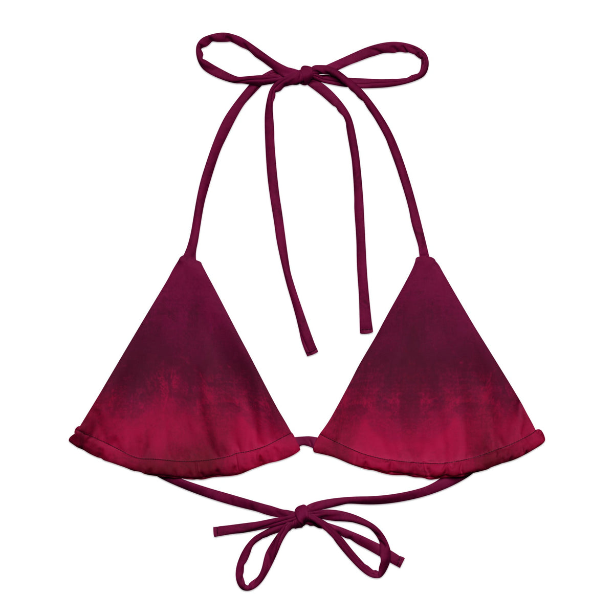 Triangel - Bikini Oberteil | Berry Bordeaux | Recycelt - Christine Wagner Studio