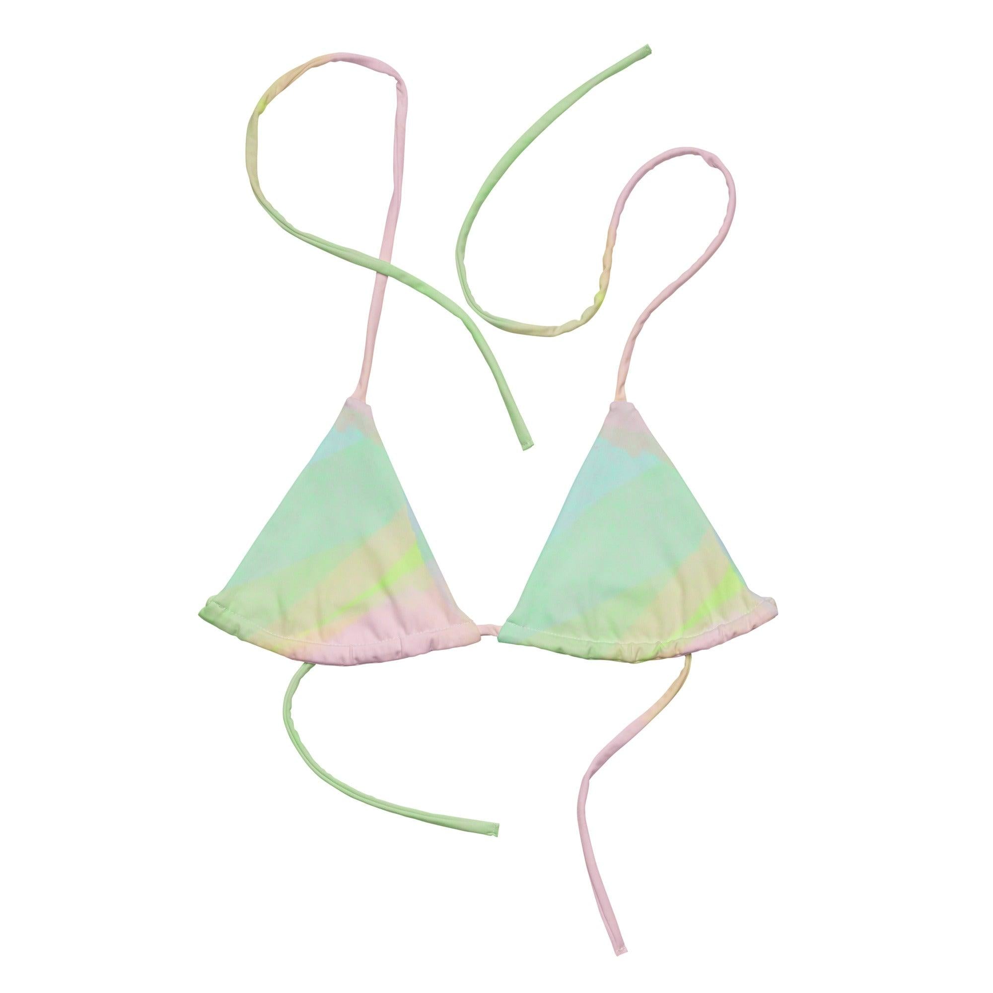 Triangel - Bikini Oberteil | Electric Pistachio - Recycelt - Bikini - Christine Wagner Studio