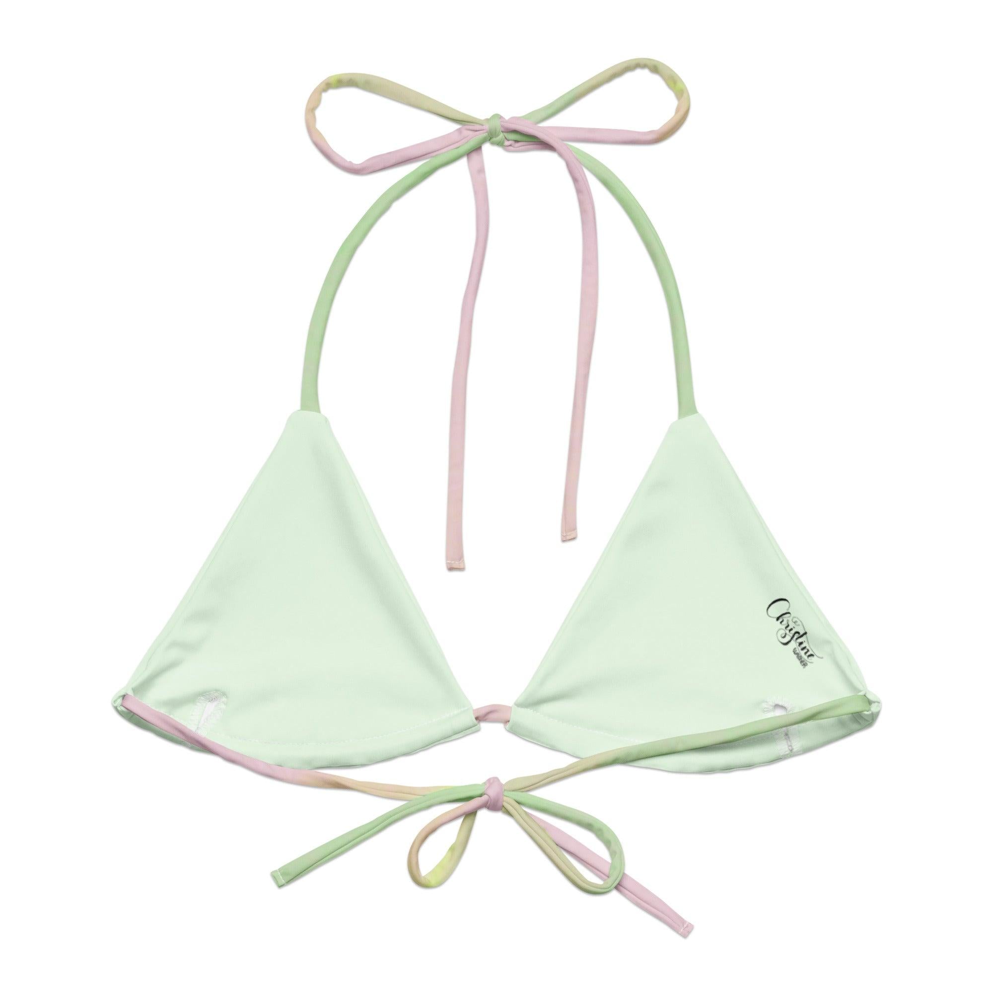 Triangel - Bikini Oberteil | Electric Pistachio - Recycelt - Bikini - Christine Wagner Studio