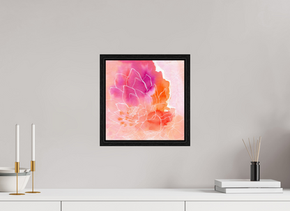 30 x 30,4 cm, Floater Frame Pink Lotus