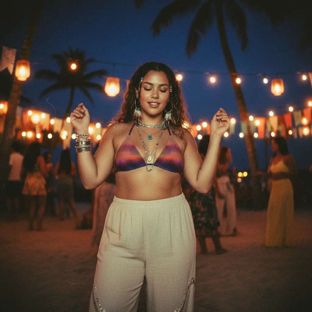 Triangel-Bikini Oberteil | Aurora Twilight – Recycelt | Christine Wagner