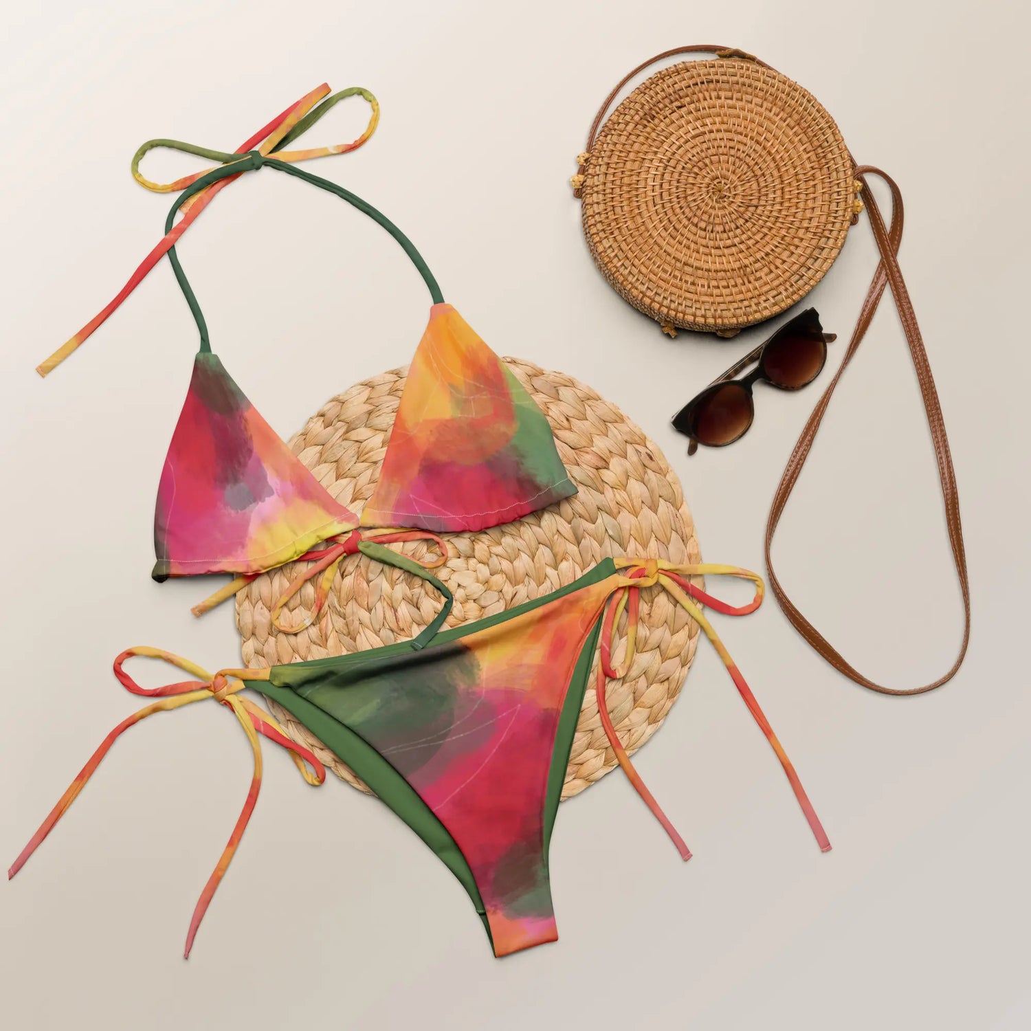 Brazilian-Bikinihose | Frühlingsrausch - Recycelt - Christine Wagner