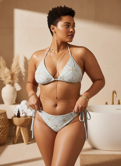 Brazilian-Bikinihose | Golden Matrix - Recycelt - Christine Wagner