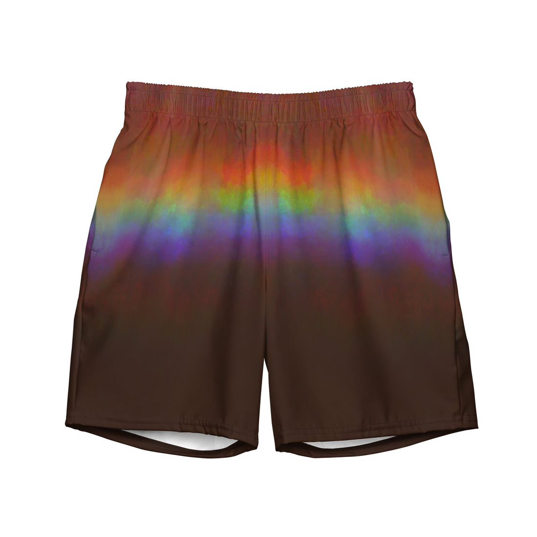 Herren Badeshorts | Aurora Ember | Recycelt  - dark rainbow vibes
