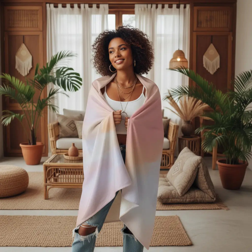 Kuscheldecke | Peach Dreams | Christine Wagner