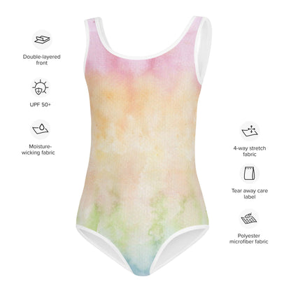 Kinder Badeanzug | Ombré Rainbow - Christine Wagner