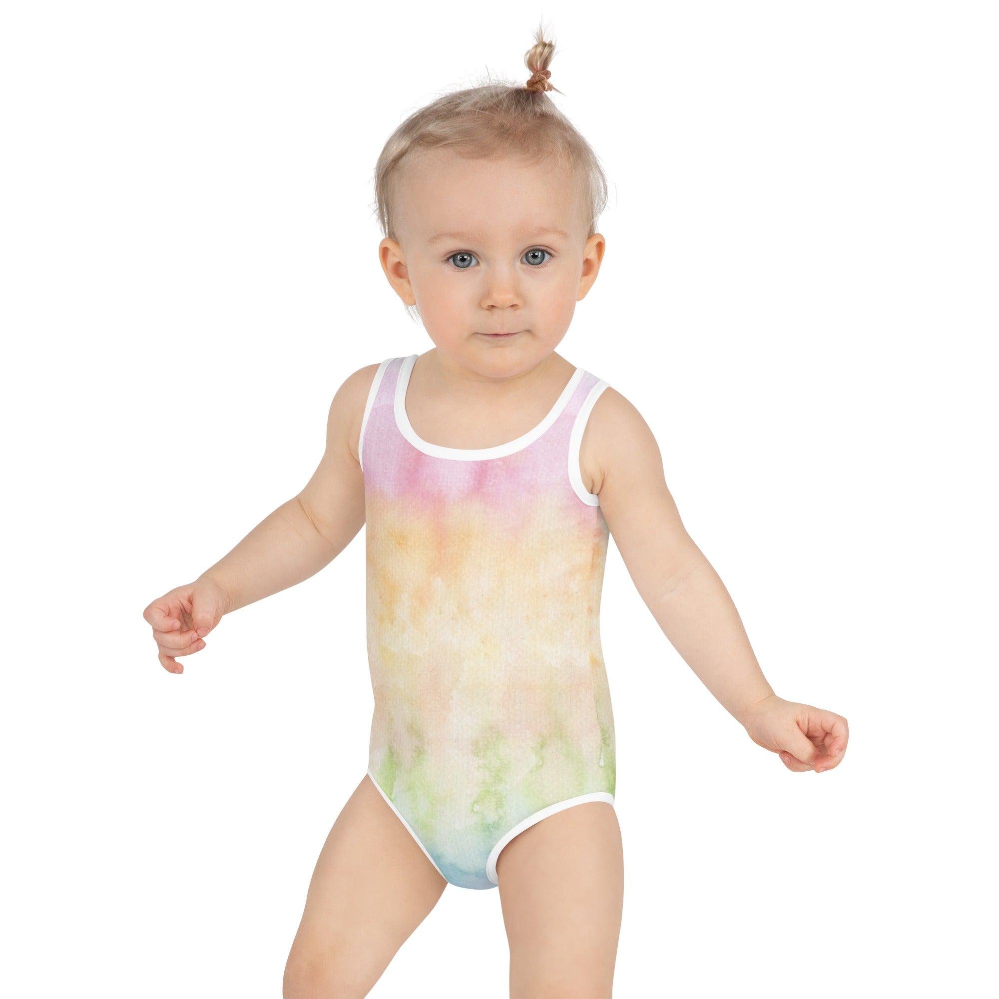 Kinder Badeanzug | Ombré Rainbow - Christine Wagner