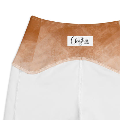 Crossover Leggings mit Taschen | Chai Latte | Recycelt | Christine Wagner - Christine Wagner