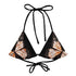 Triangel-Bikini Oberteil | Vintage Butterfly - Recycelt | Schwarz - Christine Wagner
