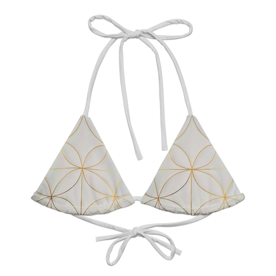 Triangel-Bikini Oberteil | Golden Matrix  - Recycelt - Christine Wagner
