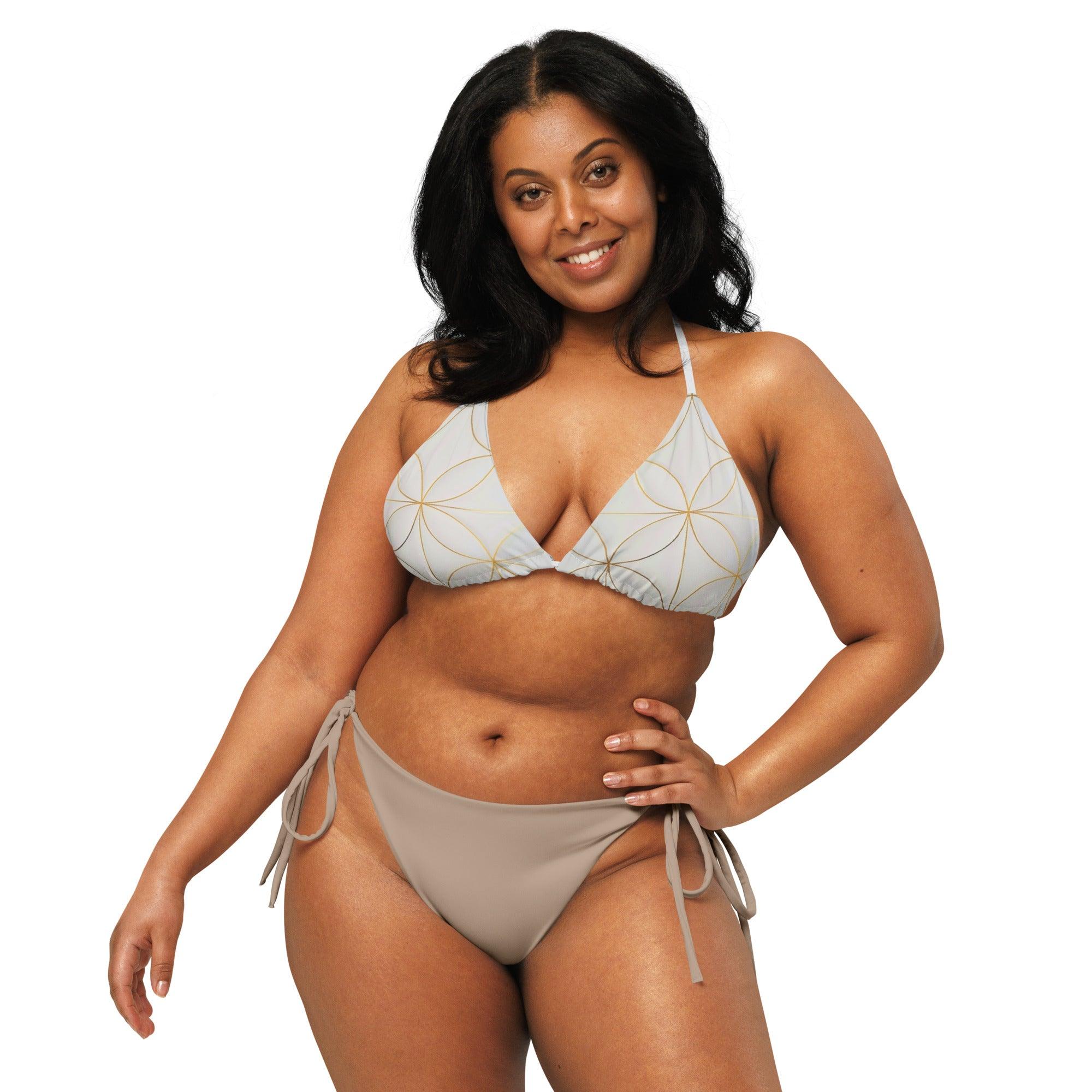 Triangel-Bikini Oberteil | Golden Matrix  - Recycelt - Christine Wagner